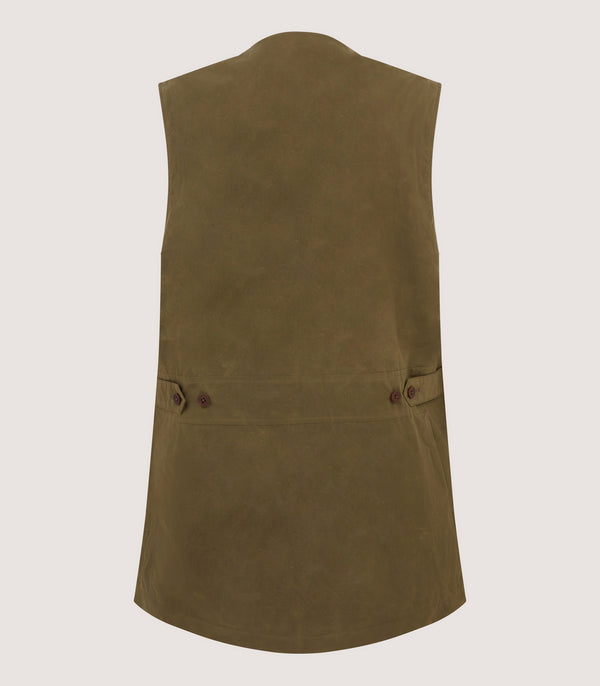 Purdey Men's Lightweight Dry Wax Sporting Vest In Olive
