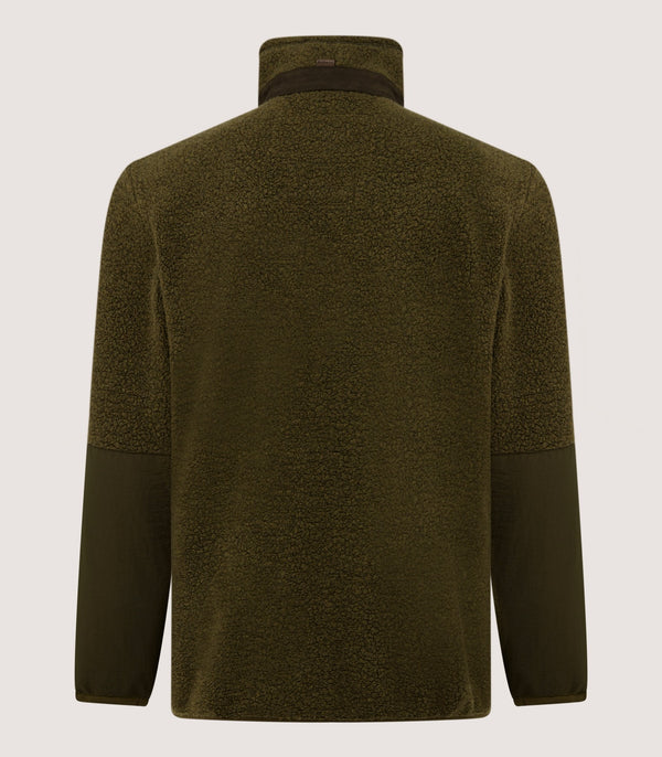 Purdey Men's Merino Lux Half Zip Sporting Fleece In Lichen