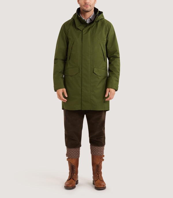 Purdey Men's Northumberland 2-In-1 Lightweight Coat In Pine Green