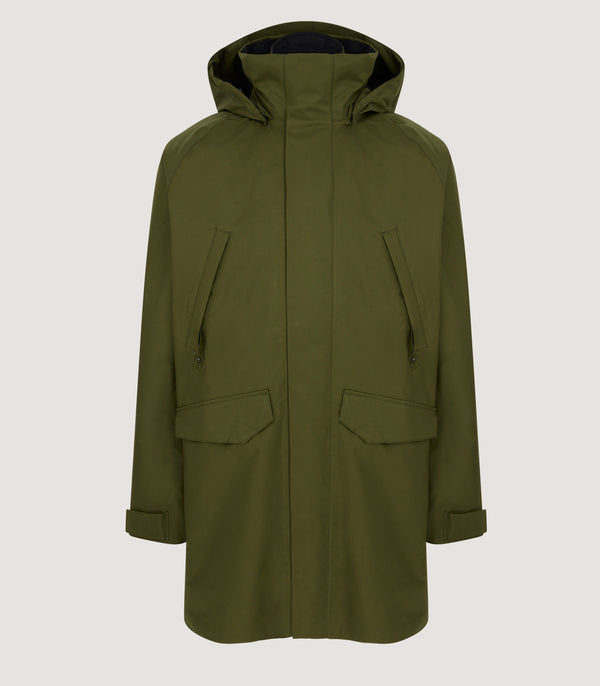 purdey Men's Northumberland 2-In-1 Lightweight Coat In Pine Green