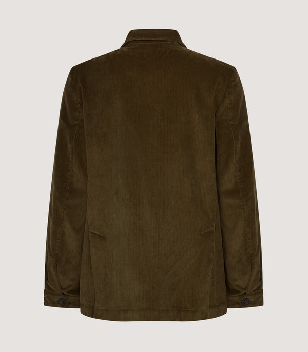 Purdey Men's Petersham Corduroy Teba Jacket In Olive