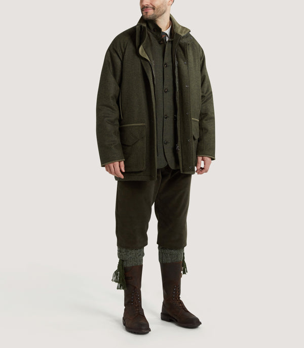 Purdey Men's Raglan Cashmere Tweed Field Coat In Dinmore