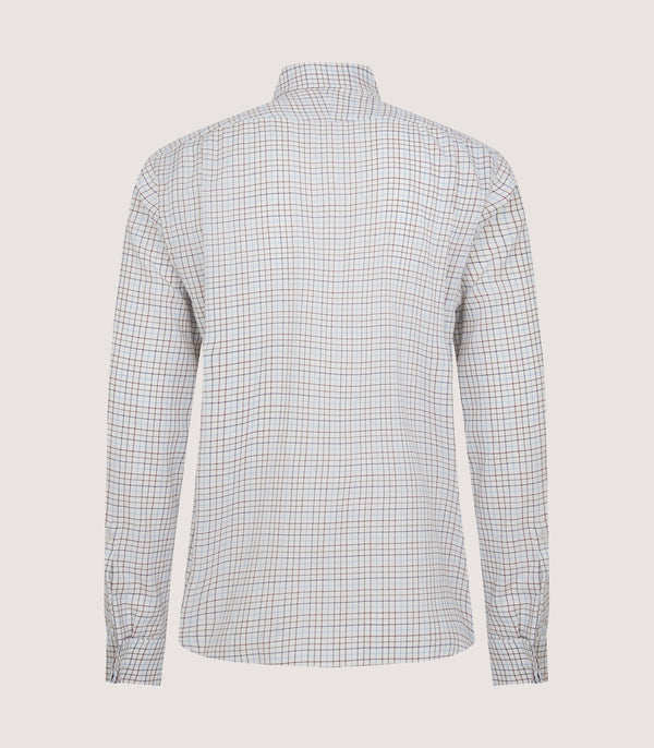 Purdey Men's Summer Sporting Half Tattersall Double Cuff Shirt