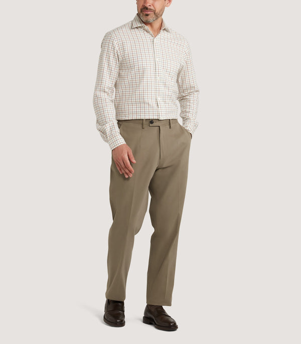 Purdey Men's Tattersall Sporting Shirt In Audley Red