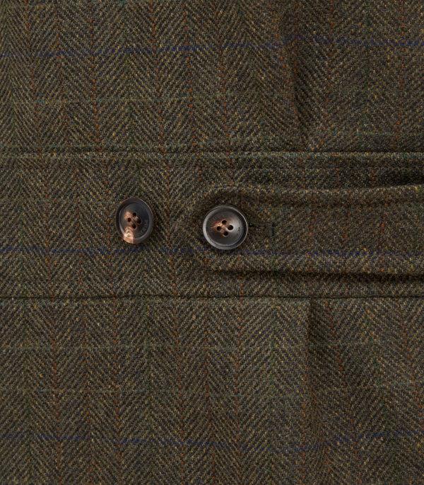 Purdey Men's Technical Tweed High Collar Sporting Vest In Strathbeg