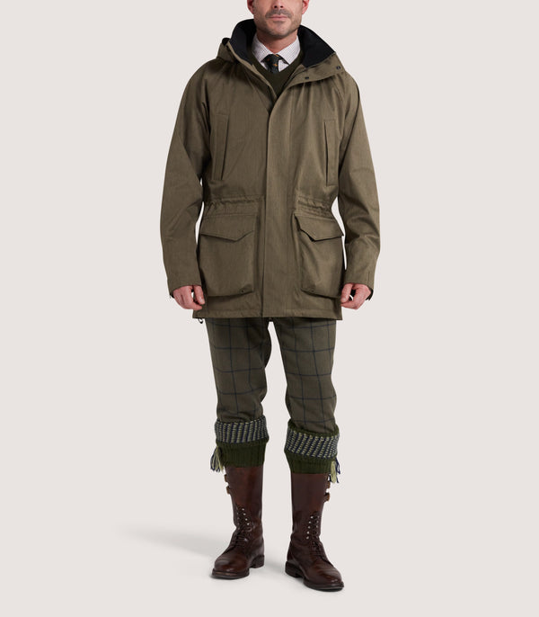 Purdey Men's Technical Yorkshire Field Coat In Drab