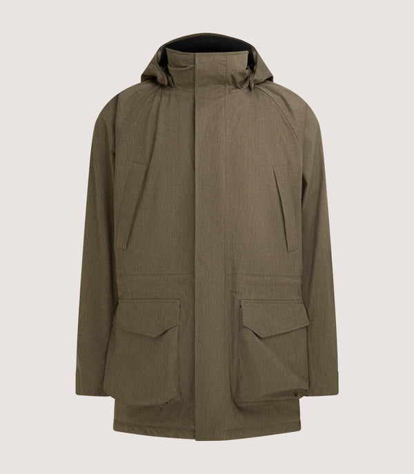 purdey Men's Technical Yorkshire Field Coat in Drab