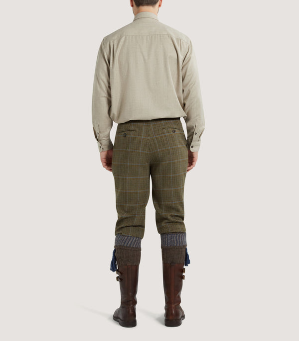Purdey Men's Tom Purdey Tweed Shooting Two Pleat Breek With Storm Cuff
