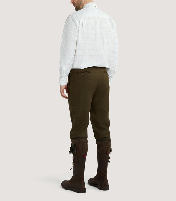 Purdey Men's Tweed Shooting Two Pleat Breek With Storm Cuff In Zetland