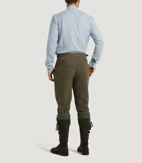 Purdey Men's Tweed Two Pleat Breek With Storm Cuff In Morlich