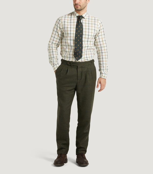 Purdey Men's Tweed Two Pleat Sporting Trousers In Strathbeg