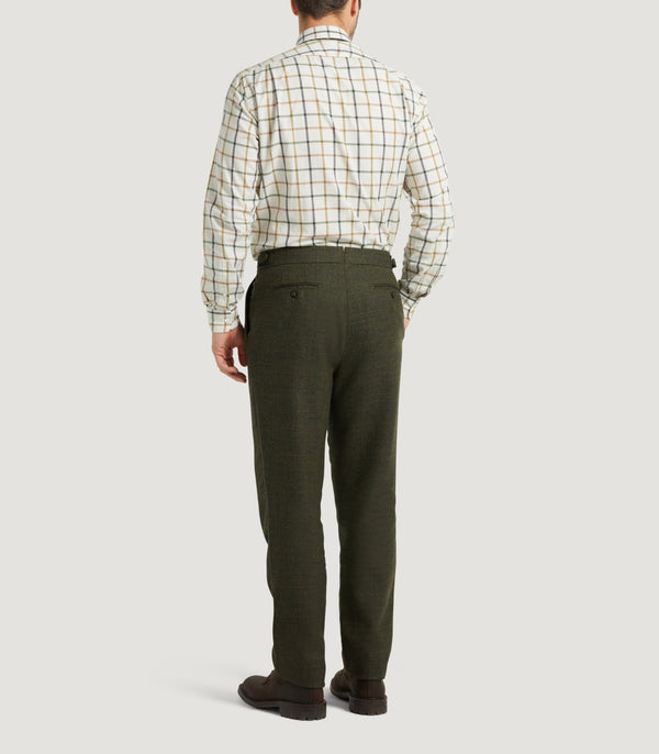 Purdey Men's Tweed Two Pleat Sporting Trousers In Strathbeg