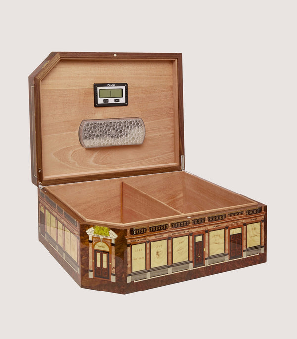 Purdey Audley House Marquetry Humidor In Natural