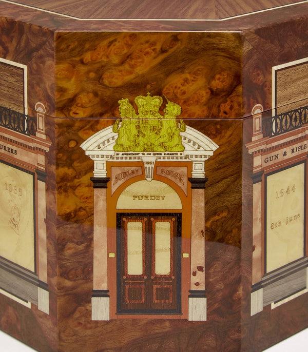 Purdey Audley House Marquetry Humidor In Natural