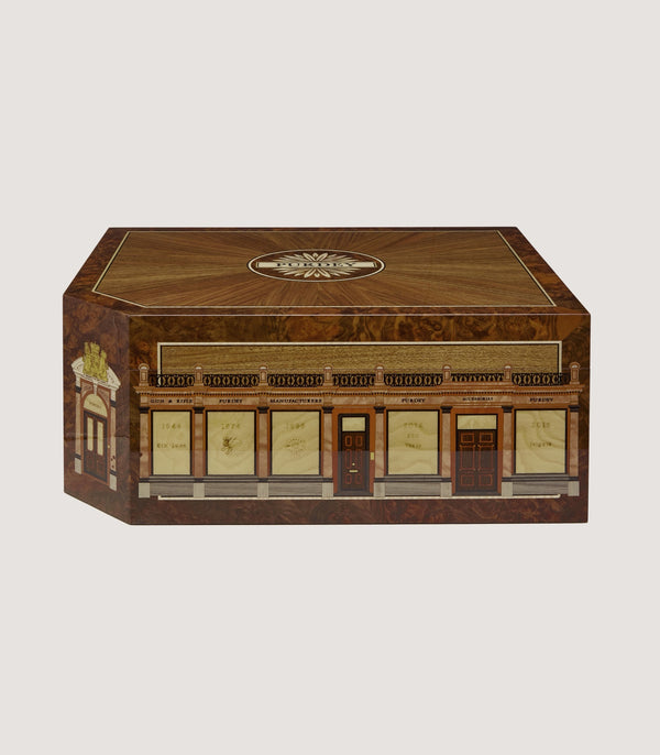 purdey Audley House Marquetry Humidor In Natural