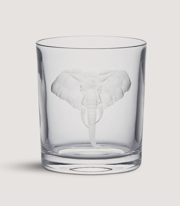 purdey Big Five Crystal Tumbler - Elephant