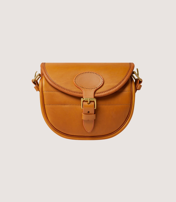 purdey Bridle Leather Cartridge Bag In Tan