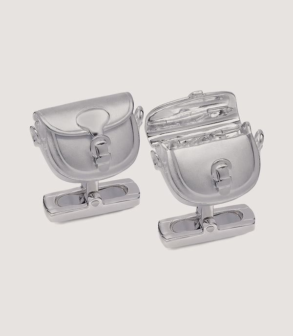 purdey Cartridge Bag Cufflinks In Silver