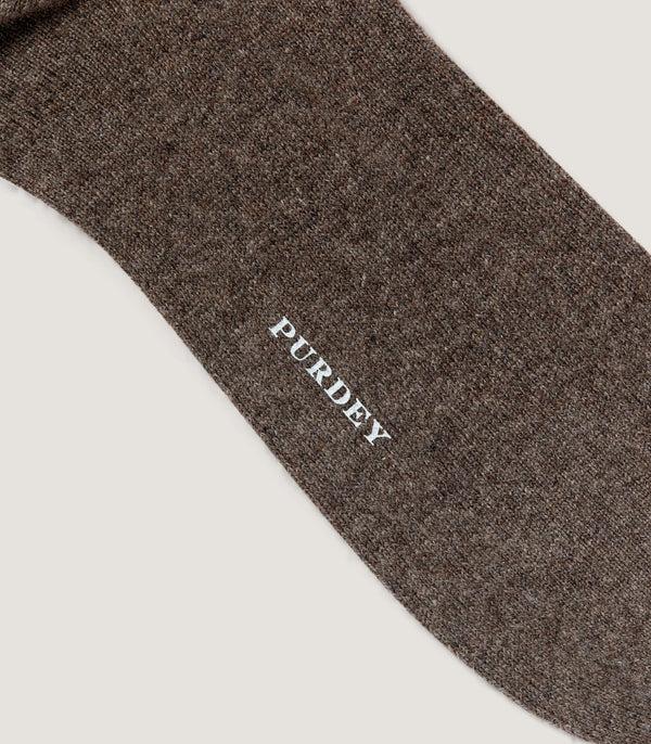 Purdey Cashmere Blend Socks In Taupe