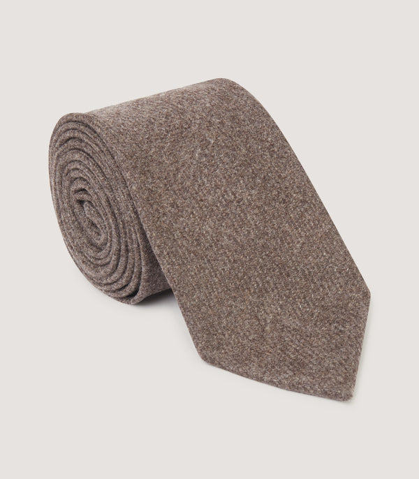 purdey Cashmere Tie In Stone