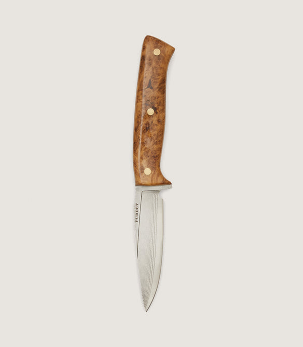 Purdey Coldharbour Hunter Knife - 4inch In Burr Oak