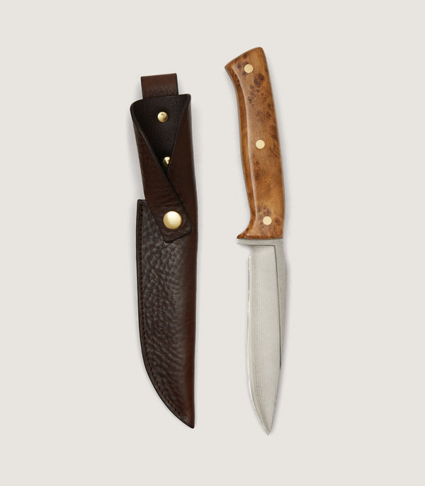 purdey Coldharbour Hunter Knife - 5 inch In Burr Oak