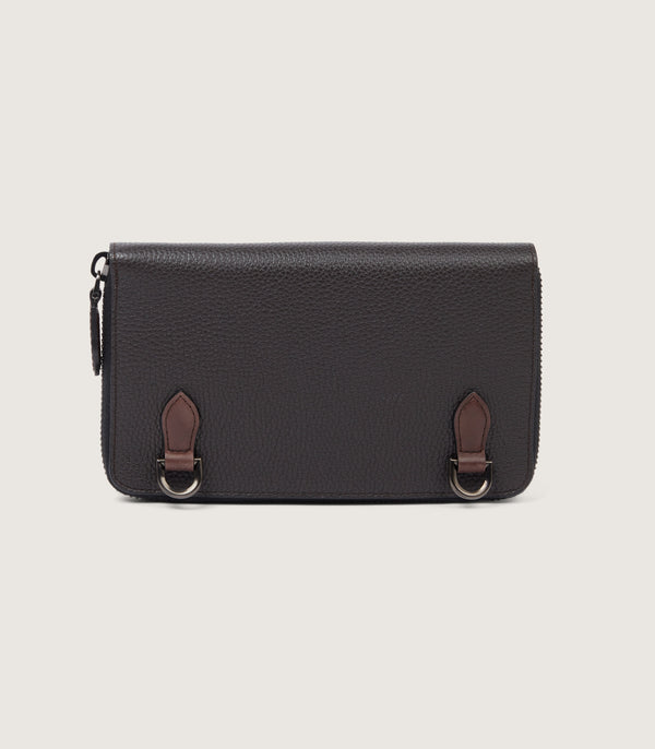 Purdey Crossbody Wallet In Dark Brown
