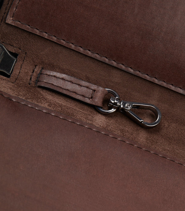 Purdey Crossbody Wallet In Dark Brown