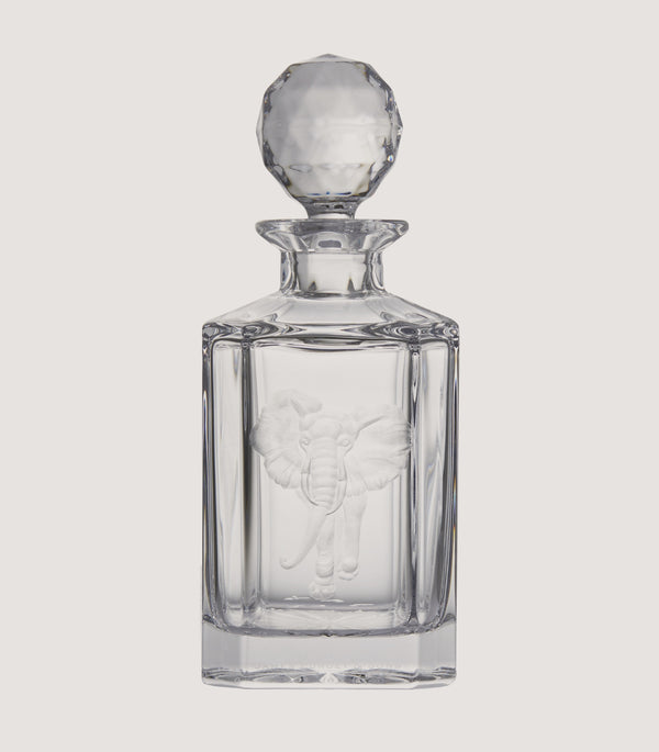 purdey Crystal Decanter - Elephant