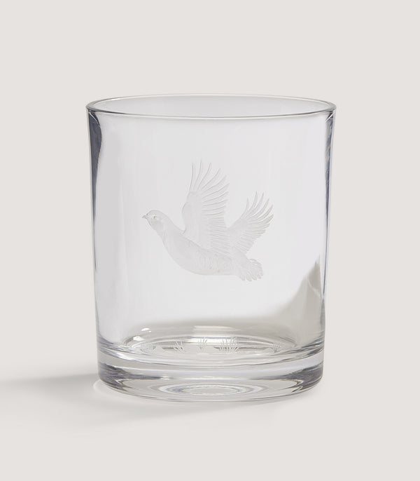 purdey Crystal Tumbler - Chukar Partridge