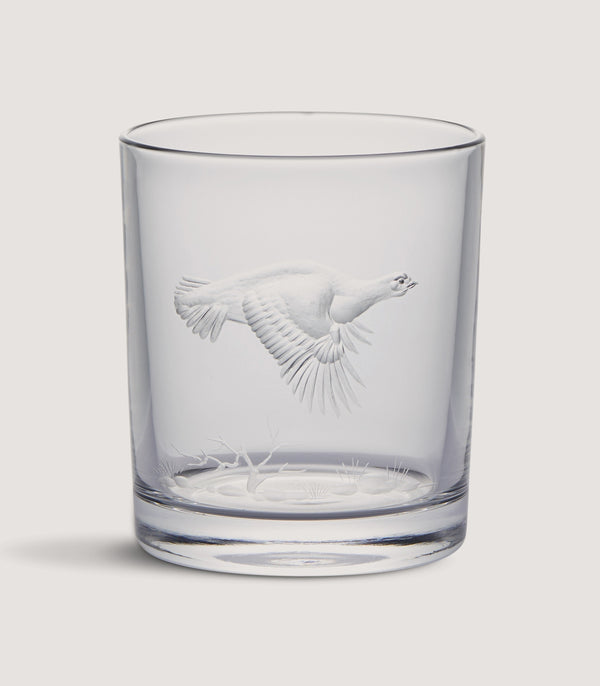 purdey Crystal Tumbler - Flying Grouse