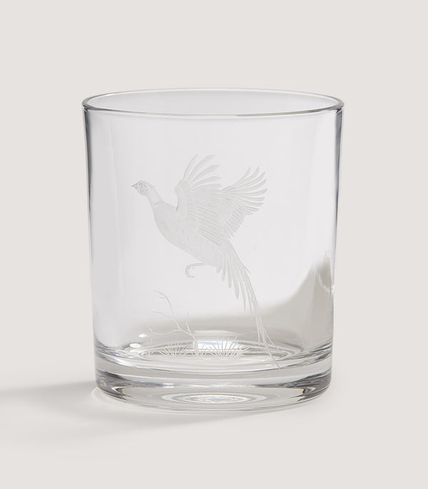 purdey Crystal Tumbler - Flying Pheasant