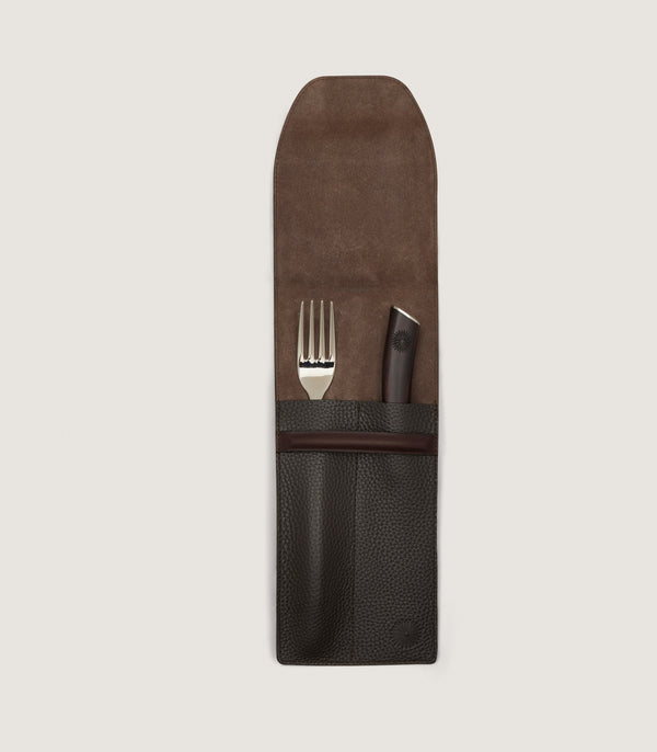 purdey Cutlery Set in Dark Brown