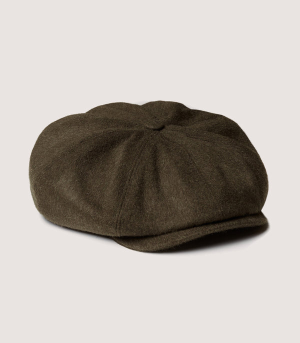 purdey Dalby Bakerboy Cap In Loden