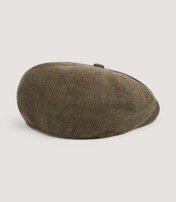 Purdey Dalby Tweed Bakerboy Cap In Alum