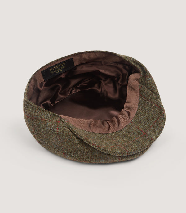 Purdey Dalby Tweed Bakerboy Cap In Alum