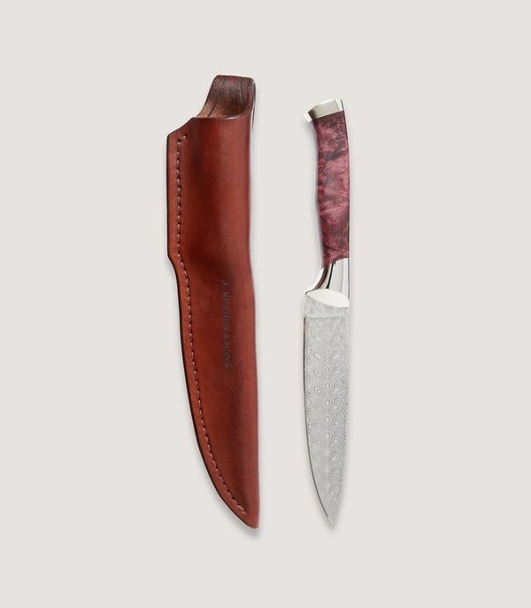 purdey Damascus Through Tang Knife