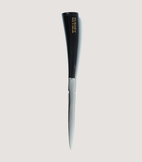 purdey Dark Ox Horn Paper Knife In Dark