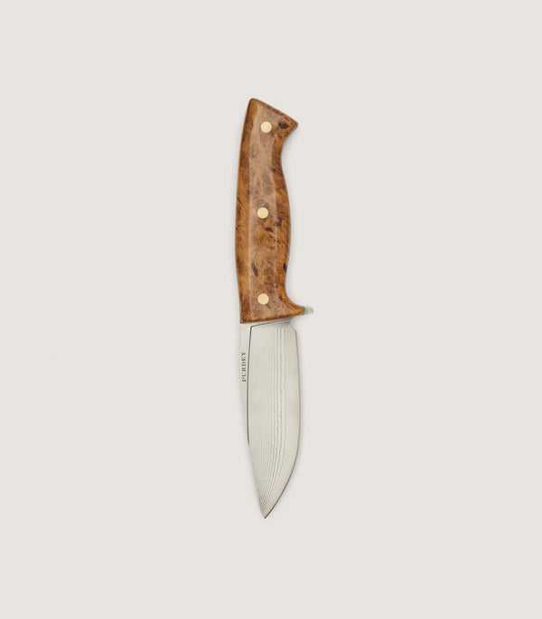 Purdey Flagstaff Hunter Knife - 4 Inch In Burr Oak