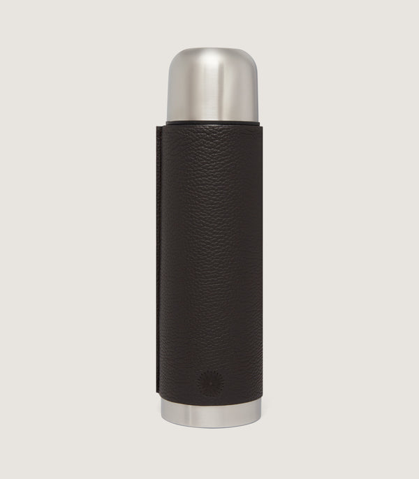 purdey Grain Leather Covered Steel Thermos