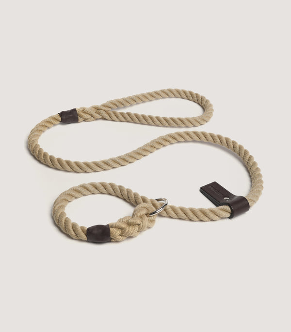 purdey Heavyweight Rope Slip Lead In Natural