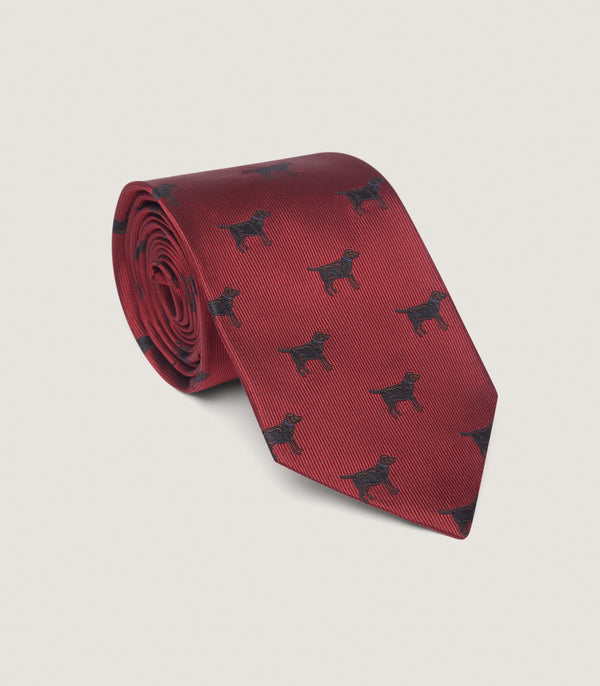 purdey Labrador Tie in Red