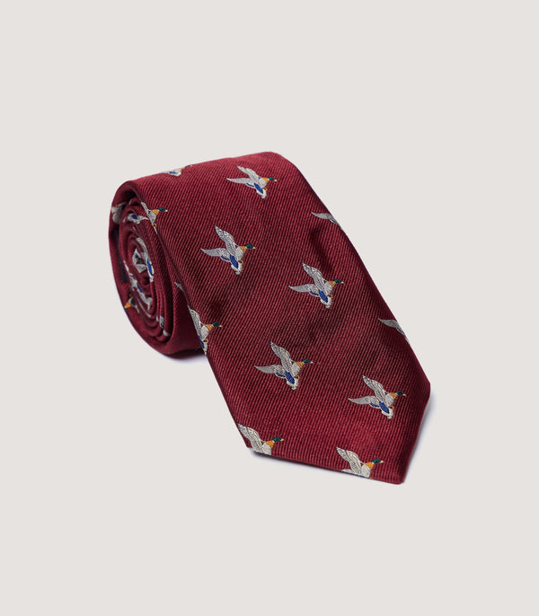 purdey Landing Duck Tie in Red