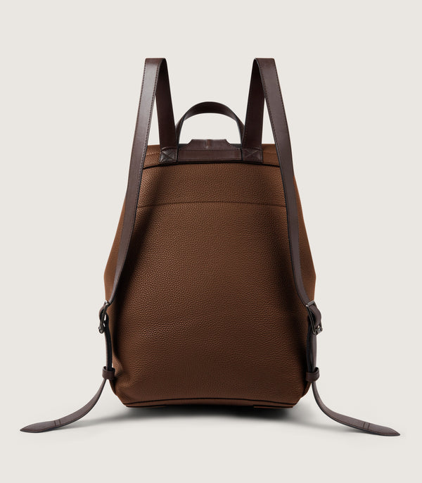 Purdey Leather Backpack Ghillie In Cognac