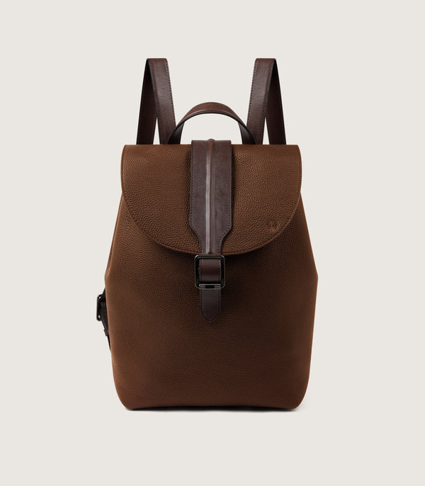 purdey Leather Backpack Ghillie In Cognac