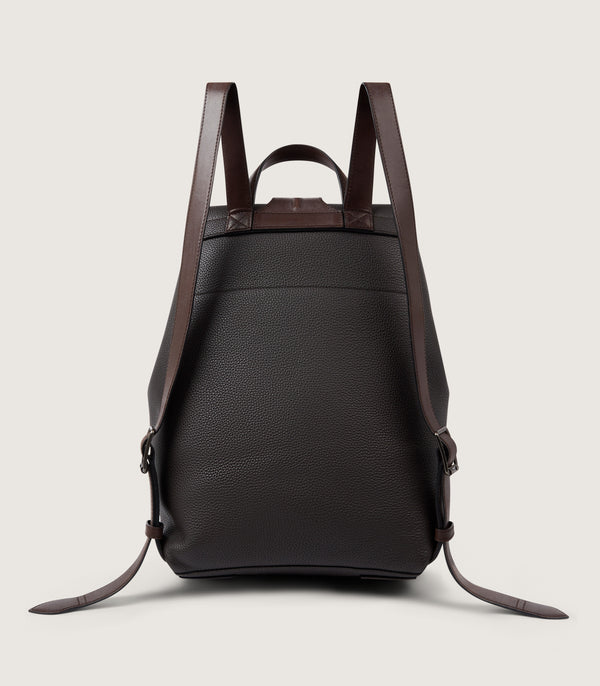 Purdey Leather Backpack Ghillie In Dark Brown