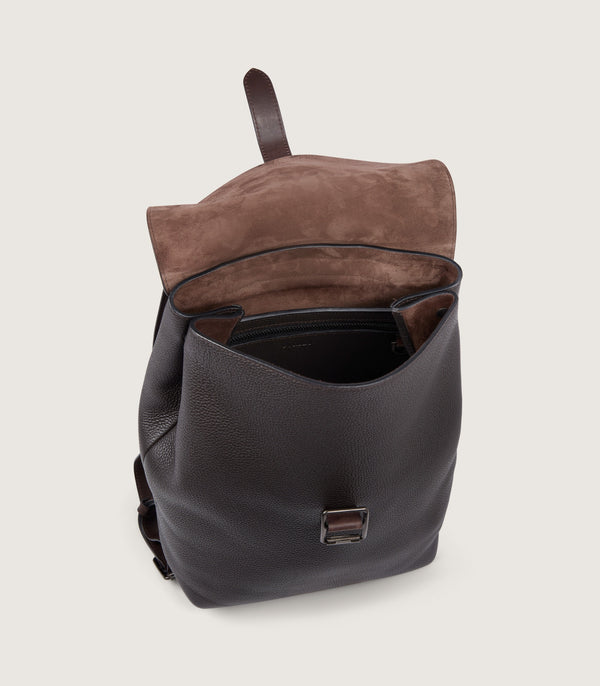 Purdey Leather Backpack Ghillie In Dark Brown