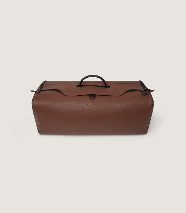 purdey Leather Holdall Suiter Decoy in Cognac