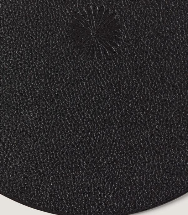 Purdey Leather Placemat In Dark Brown