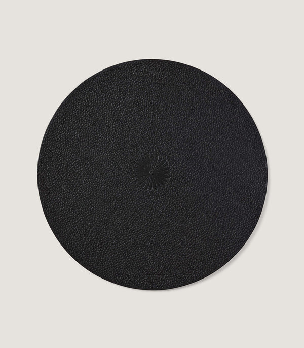 purdey Leather Placemat in Dark Brown